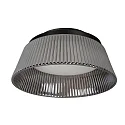Lucide LED Deckenleuchte VIXI, Ø 35cm, 17,6W, 2900K, 1250lm, IP20, dimmbar, rauchfarben grau