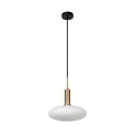 Lucide pendant luminaire SINGALA 1 flame E27 IP20, gold matt, brass, opal dimmable