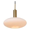 Lucide pendant luminaire SINGALA 1 flame E27 IP20, gold matt, brass, opal dimmable