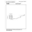 table lamp TURBIN LED cylindrical IP20, gold matt, brass, black 
