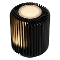 Lucide LED Tischleuchte TURBIN, Ø 10,6 cm, 1x5W, 3000K, schwarz