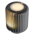 Lucide LED Tischleuchte TURBIN, Ø 10,6 cm, 1x5W, 3000K, grau