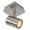 spot LENNERT LED rotatable, tiltable GU10 IP20, chrome matt dimmable