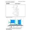 Lucide spot LENNERT LED square GU10 IP44, black
