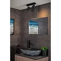 Lucide LED Deckenstrahler LENNERT Badezimmerleuchte, GU10, 2x5W, 3000K, dimmbar, IP44, schwarz