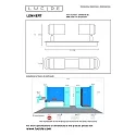 Lucide LED Deckenstrahler LENNERT Badezimmerleuchte, GU10, 2x5W, 3000K, dimmbar, IP44, schwarz