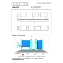 Lucide LED Deckenstrahler LENNERT Badezimmerleuchte, GU10, 3x5W, 3000K, dimmbar, IP44, schwarz