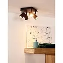 Lucide LED Deckenstrahler LENNERT Badezimmerleuchte, GU10, 4x5W, 3000K, dimmbar, IP44, schwarz