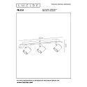 Lucide LED Deckenstrahler RILOU, GU10, 3x5W, 3000K, dimmbar, weiß