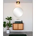 ceiling luminaire CARLYN 2 flames, square E14 IP54, black matt