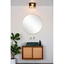 ceiling luminaire CARLYN 2 flames, square E14 IP54, black matt