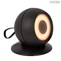 Lucide LED Akku- Wandleuchte LUNEX 95° 1x2W 3000K 170lm CRI>80 IP54 integr. Touchdimmer, schwarz