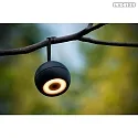 Lucide LED Akku- Wandleuchte LUNEX 95° 1x2W 3000K 170lm CRI>80 IP54 integr. Touchdimmer, schwarz