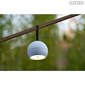 LED Akku- Wandleuchte LUNEX 95° 1x2W 3000K 170lm CRI>80 IP54 integr. Touchdimmer, schwarz