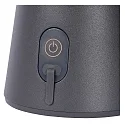 Lucide LA DONNA - Akku Tischleuchte Außen, Ø 19,7 cm, 1x2W, 2700K, IP54, dimmbar, Anthrazit