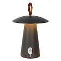 Lucide LA DONNA - Akku Tischleuchte Außen, Ø 19,7 cm, 1x2W, 2700K, IP54, dimmbar, Anthrazit