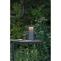 Lucide LA DONNA - Akku Tischleuchte Außen, Ø 19,7 cm, 1x2W, 2700K, IP54, dimmbar, Anthrazit