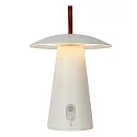 LA DONNA - Akku Tischleuchte Außen, Ø 19,7 cm, 1x2W, 2700K, IP54, dimmbar, Anthrazit