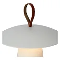 LA DONNA - Akku Tischleuchte Außen, Ø 19,7 cm, 1x2W, 2700K, IP54, dimmbar, Anthrazit