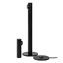 Lucide Outdoor LED Akku-Tischleuchte ANTRIM, IP54, 2.2W 2700K 140lm 28°, mit Kontakt-Ladestation + Touch-Dimmer, schwarz