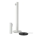 Lucide Outdoor LED Akku-Tischleuchte ANTRIM, IP54, 2.2W 2700K 140lm 28°, mit Kontakt-Ladestation + Touch-Dimmer, weiß