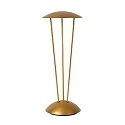 Lucide battery table lamp RENEE IP54, gold matt, brass dimmable