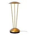 Lucide battery table lamp RENEE IP54, gold matt, brass dimmable