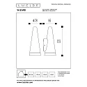 Lucide wall luminaire WIZARD LED square GU10 IP54, anthracite