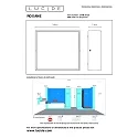 Lucide ceiling luminaire ROXANE LED square IP54, anthracite