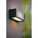 Lucide wall luminaire DIMO square E27 IP54, anthracite
