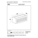 Lucide wall luminaire DIMO square E27 IP54, anthracite