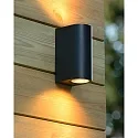 spot BOOGY 2 flames GU10 IP44, black dimmable