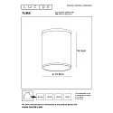 Lucide spot TUBIX cylindrical E27 IP54, anthracite