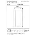 Lucide bollard lamp COMBO LED cylindrical IP54, black