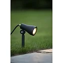 Lucide LED Gartenstrahler SPIKE, GU10, 1x5W, 3000K, IP54, dimmbar, schwarz