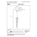Lucide LED Gartenstrahler SPIKE, GU10, 1x5W, 3000K, IP54, dimmbar, schwarz