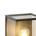 Lucide wall luminaire CLAIRE square E27 IP54, anthracite
