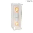 outdoor wall luminaire CLAIRE E27 IP54, white dimmable