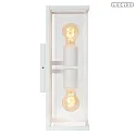 Lucide outdoor wall luminaire CLAIRE E27 IP54, white dimmable