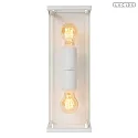 Lucide outdoor wall luminaire CLAIRE E27 IP54, white dimmable