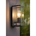 Lucide wall luminaire CLAIRE square E27 IP54, anthracite