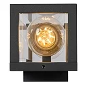 Lucide wall luminaire CLAIRE 2 flames, square E27 IP54, anthracite
