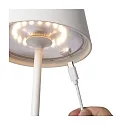 table lamp JUSTIN LED IP54, black dimmable