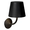 Lucide wall luminaire JUSTIN LED round IP65, black