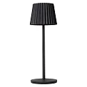 Lucide LED Akku-Tischleuchte JUSTINE, 2W, 2700K, 210lm, IP54, dimmbar, schwarz