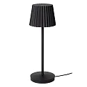 Lucide LED Akku-Tischleuchte JUSTINE, 2W, 2700K, 210lm, IP54, dimmbar, schwarz