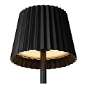 Lucide LED Akku-Tischleuchte JUSTINE, 2W, 2700K, 210lm, IP54, dimmbar, schwarz