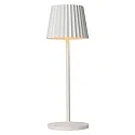 battery table lamp JUSTINE IP54, white dimmable