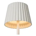 Lucide LED Akku-Tischleuchte JUSTINE, 2W, 2700K, 210lm, IP54, dimmbar, weiß