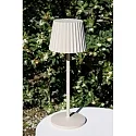Lucide LED Akku-Tischleuchte JUSTINE, 2W, 2700K, 210lm, IP54, dimmbar, beige